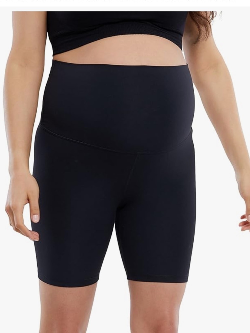 Ingrid‎ & Isabel Maternity Active Bike Short with Fold Down Panel
